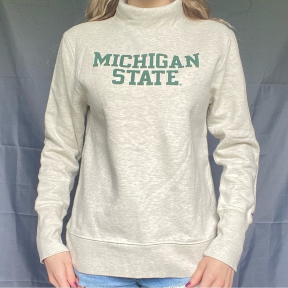 Michigan State Medium League Thick Soft Longsleeve Turtleneck Sweater - Picture 2 of 16